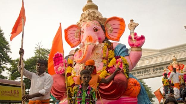 En Septiembre se festeja : Ganesh Chaturthi. Festival de Ghanesa